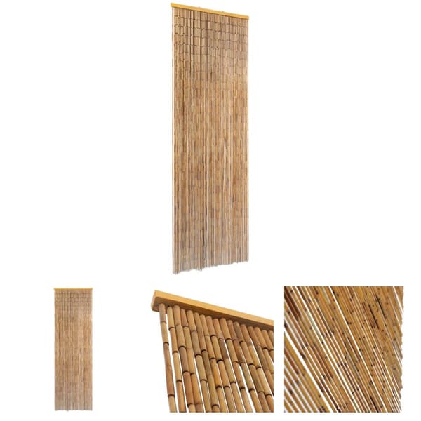 The Living Store Dörrdraperi i bambu 56x185 cm -  Myggnät för fönster