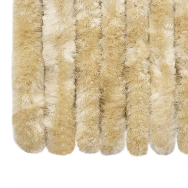 The Living Store Insektsgardin beige 100x200 cm chenille - Myggnät för fönster
