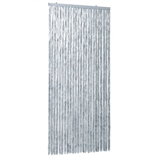 The Living Store Hyönteisverho valkoinen ja harmaa 100x200 cm chenille -  Hyönteissuojat