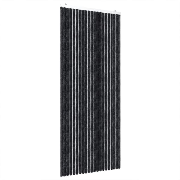 The Living Store Insektsgardin antracit 100x230 cm chenille -  Myggnät för fönster
