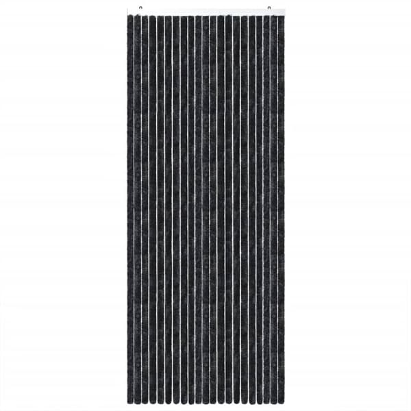 The Living Store Insektsgardin antracit 100x230 cm chenille -  Myggnät för fönster
