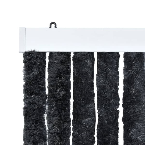 The Living Store Insektsgardin antracit 100x230 cm chenille -  Myggnät för fönster