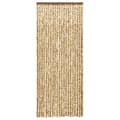 Miniatyrbillede 4 af 7: The Living Store flueforhæng 90x200 cm chenille beige og brun -  Netskærme til vinduer