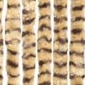 Miniatyrbillede 5 af 7: The Living Store flueforhæng 90x200 cm chenille beige og brun -  Netskærme til vinduer