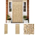 Miniatyrbillede 1 af 7: The Living Store flueforhæng 90x200 cm chenille beige og brun -  Netskærme til vinduer
