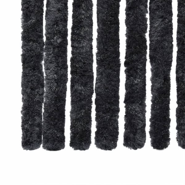 The Living Store flueforhæng 100x200 cm chenille antracitgrå -  Netskærme til vinduer