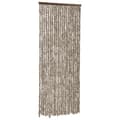 Miniatyrbild 3 av 7: The Living Store Insektsgardin taupe och vit 56x200 cm chenille -  Myggnät för fönster