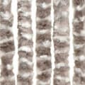 Miniatyrbild 5 av 7: The Living Store Insektsgardin taupe och vit 56x200 cm chenille -  Myggnät för fönster
