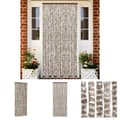 Miniatyrbild 1 av 7: The Living Store Insektsgardin taupe och vit 56x200 cm chenille -  Myggnät för fönster