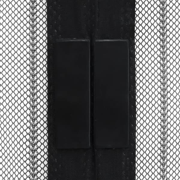 Netskærme til vinduer - Living insektnet til dør 2 stk. med magneter 220x100 cm sort