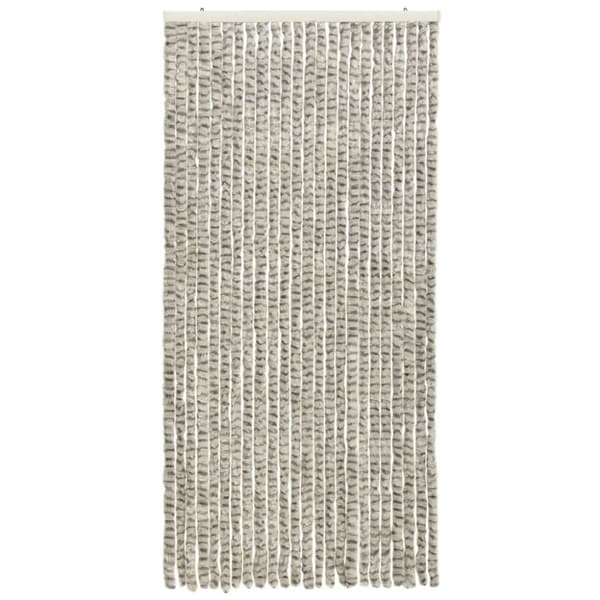 Myggnät för fönster - Living Insektsdraperi ljusgrå och mörkgrå 100x220 cm chenille