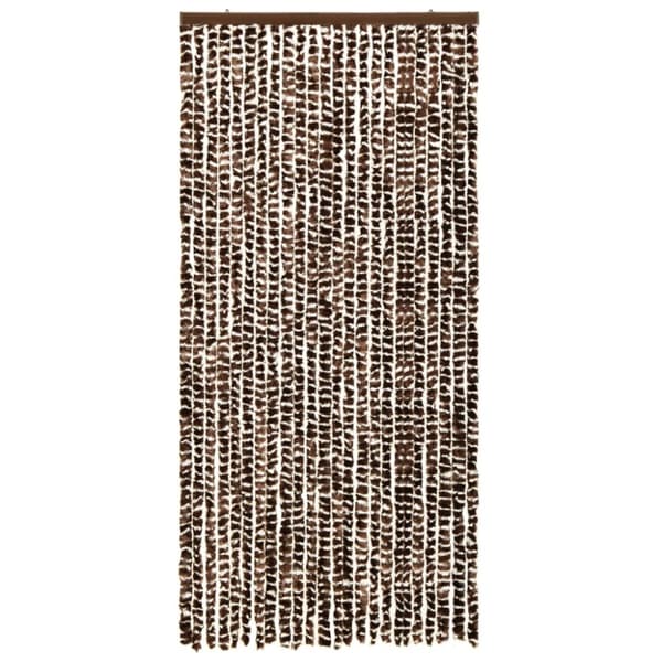 Netskærme til vinduer - Living insektgardin 100x220 cm chenille brun og hvid