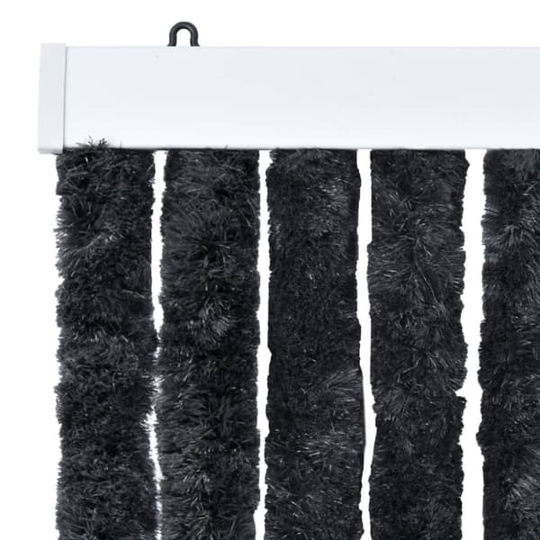 Myggnät för fönster - Living Insektsdraperi antracit 90x200 cm chenille