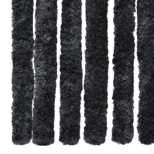 Myggnät för fönster - Living Insektsdraperi antracit 90x200 cm chenille