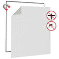 Miniatyrbild 5 av 9: Myggnät för fönster - Living Magnetiskt insektsnät för fönster vit 130x150 cm