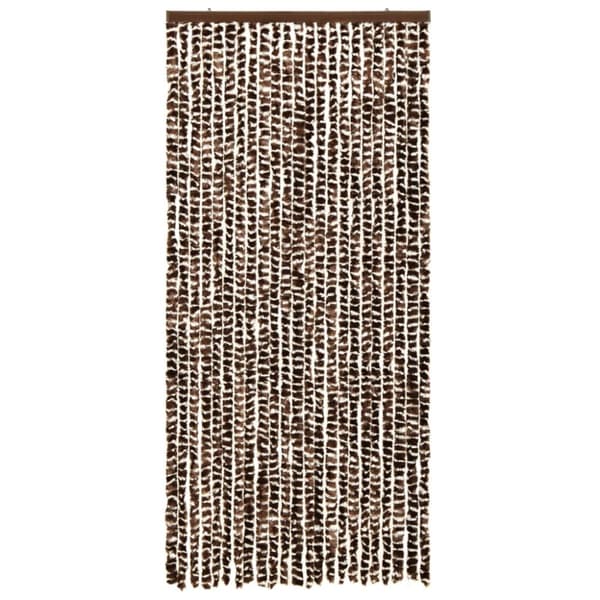 Hyönteissuojat - Living Hyönteisverho ruskea ja valkoinen 90x220 cm Chenille
