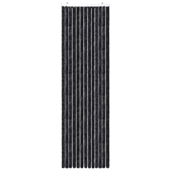 Netskærme til vinduer - Living insektgardin 56x200 cm chenille antracitgrå
