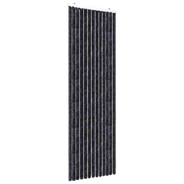 Netskærme til vinduer - Living insektgardin 56x200 cm chenille antracitgrå