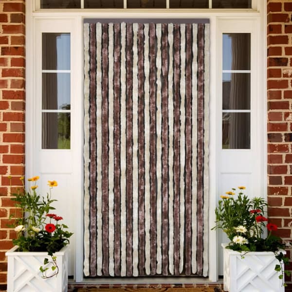 Netskærme til vinduer - Living insektgardin 56x200 cm chenille beige og lysebrun