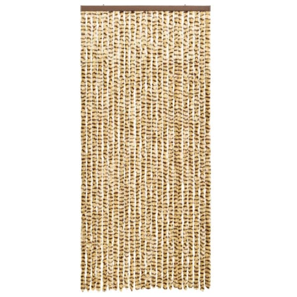 Insektsdraperi beige och brun 90x220 cm chenille - Insektsdraperier - Insektsdraperi - Home & Living