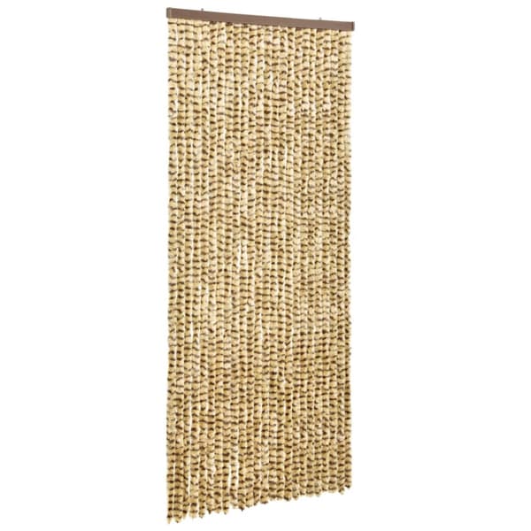 Insektsdraperi beige och brun 90x220 cm chenille - Insektsdraperier - Insektsdraperi - Home & Living