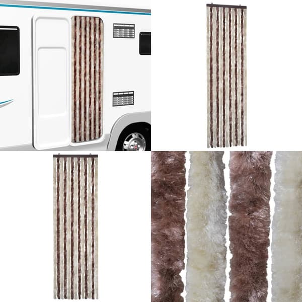 Insektgardin 56 x 185 cm beige og lysebrun - Insektgardin - Insektgardiner - Home & Living