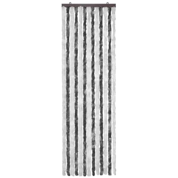 Insektsdraperi grå och vit 56x185 cm chenille - Insektsdraperi - Insektsdraperier - Home & Living