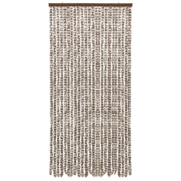 Insektsdraperi taupe och vit 100x220 cm chenille - Insektsdraperier - Insektsdraperi - Home & Living