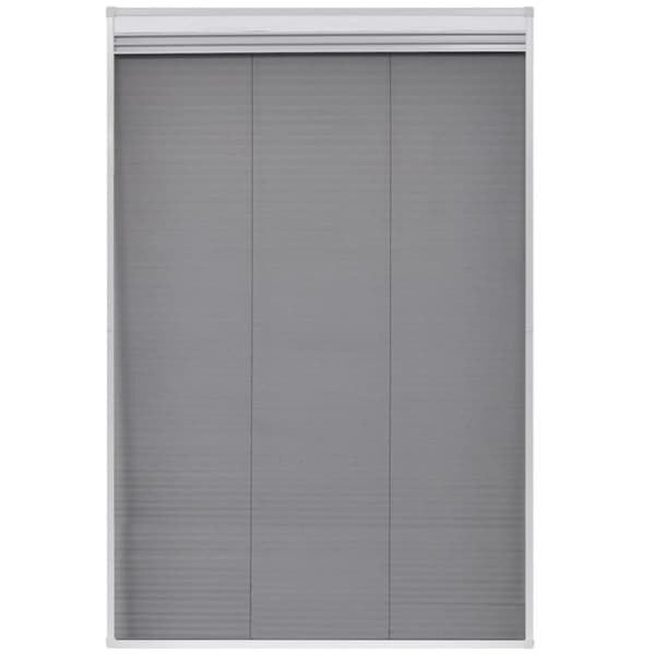 Plisserat insektsnät med jalusi för fönster 80x120 cm aluminium - Fönsternät - Fönsterskärm - Home & Living