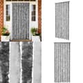 Miniatyrbillede 1 af 5: Insektgardin grå og hvid 90 x 220 cm chenille -  - Home & Living