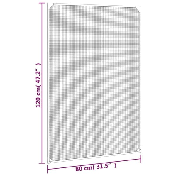 Magnetisk insektnet til vinduer 80x120 cm hvid - Insektnet - Magnetisk Insektnet - Home & Living