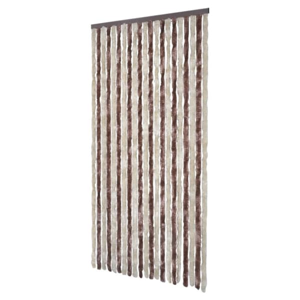 Insektgardin beige og lysebrun 100 x 220 cm chenille - - Home & Living