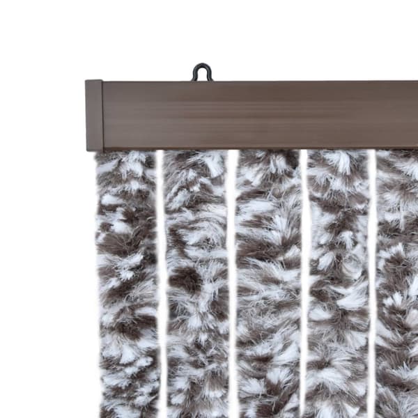 Insektsdraperi brun och beige 90x220 cm chenille - Insektsdraperi - Insektsdraperier - Home & Living