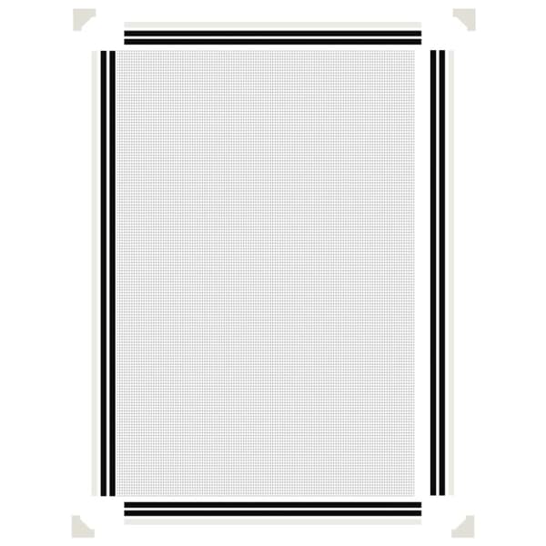 Magnetiskt insektsnät för fönster vit 80x120 cm