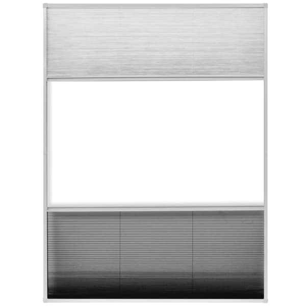 Laskostettu hyönteisverkko ikkunaan 60x80 cm alumiini