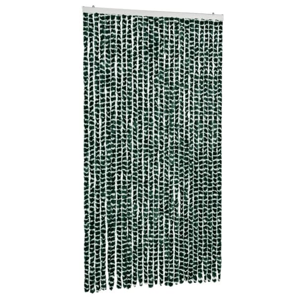 vidaXL Insektsgardin grön och vit 118x220 cm chenille