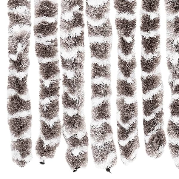 vidaXL Insektsgardin taupe och vit 118x220 cm chenille