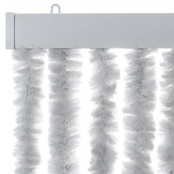 vidaXL Fluegardin grå 118x220 cm chenille