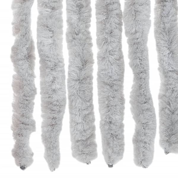 vidaXL Fluegardin grå 118x220 cm chenille
