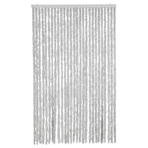 vidaXL Fluegardin grå 118x220 cm chenille