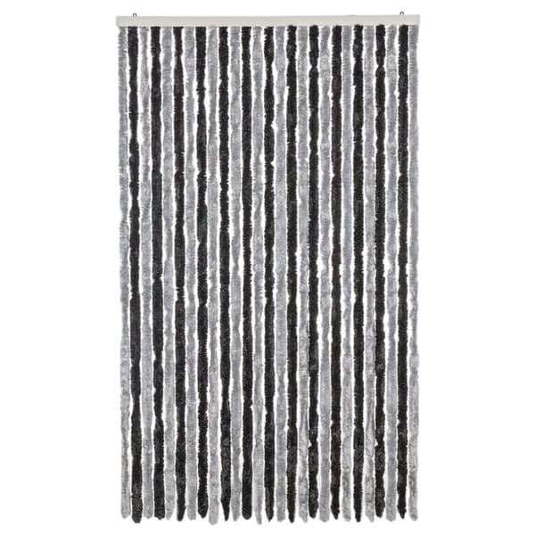 vidaXL Hyönteisverho harmaa ja musta 118x220 cm chenille