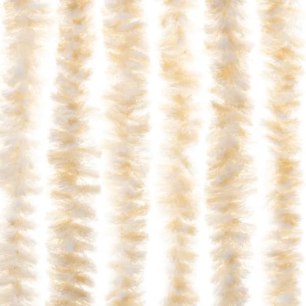 vidaXL Hyönteisverho beige ja valkoinen 118x220 cm Chenille