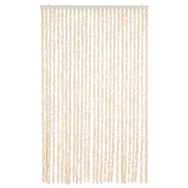 vidaXL Hyönteisverho beige ja valkoinen 118x220 cm Chenille
