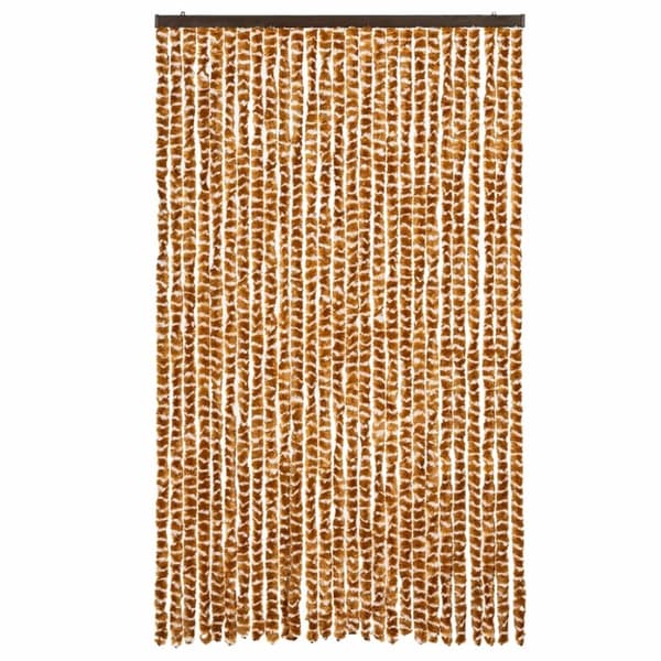 vidaXL Hyönteisverho okra ja valkoinen 118x220 cm chenille