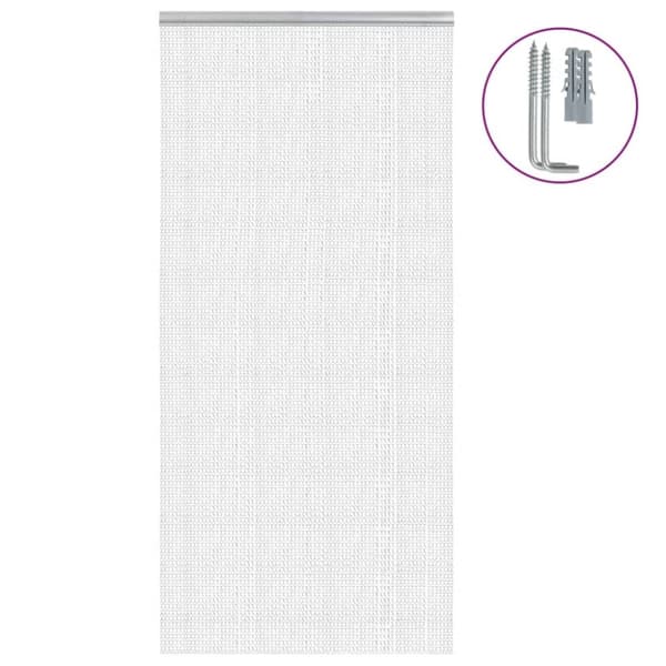 vidaXL insektskærm til dør 100x200 cm aluminium