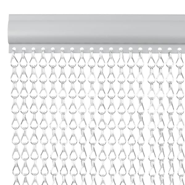 vidaXL Fluenett med kjede 56x186 cm aluminium