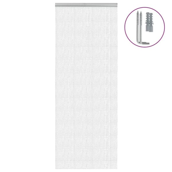 vidaXL insektskærm til dør 80x201 cm aluminium