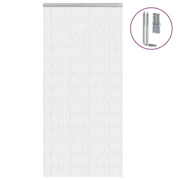 vidaXL insektskærm til dør 100x212 cm aluminium
