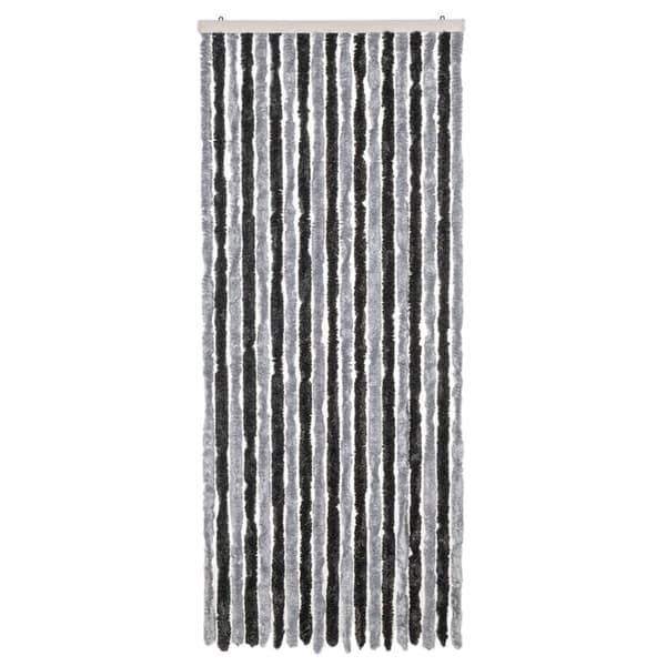 vidaXL Fluegardin grå og svart 56x200 cm chenille