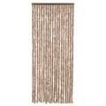 Miniatyrbillede 2 af 7: vidaXL flueforhæng 56x200 cm chenille beige og mørkebrun